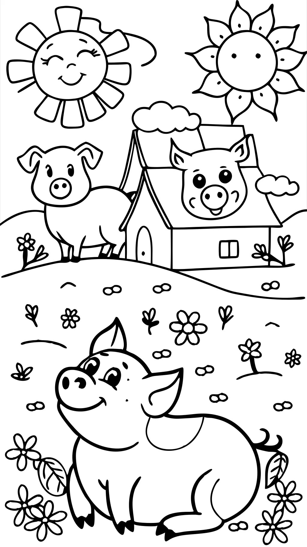 pigs coloring pages